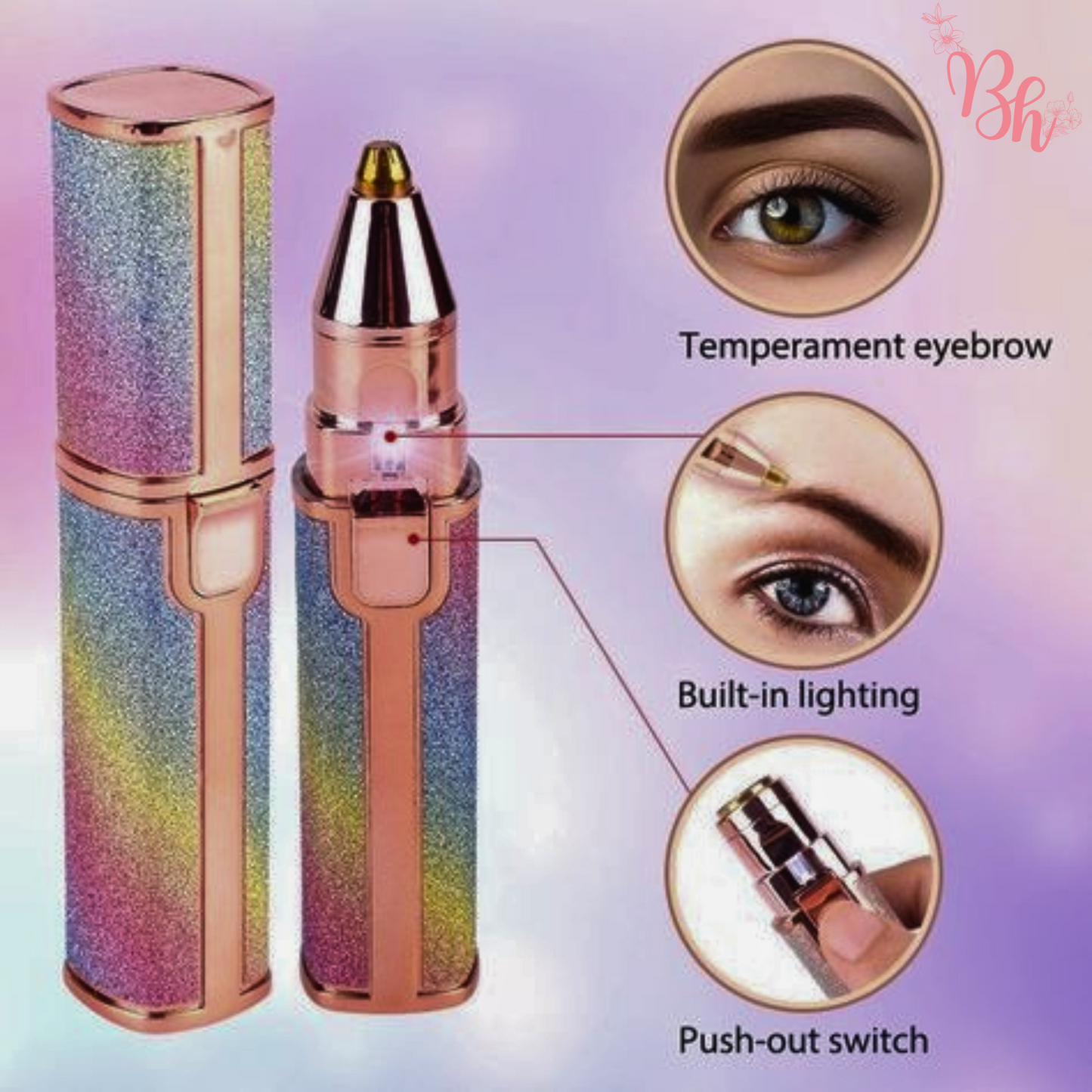 Painless Facial 2 IN 1 Hair Remover for Women | Compact, Battery-Operated with Light
