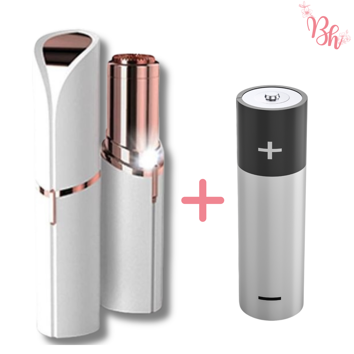 Painless Facial Hair Remover for Women | Compact, Battery-Operated with Light