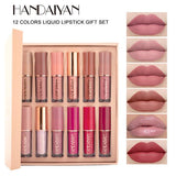 HANDAIYAN 12 Colors Matte Liquid Lipstick Set 2.5ml*12pcs 0695