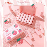 Dragon Ranee Strawberry Matte Velvet Lipstick Set of 6 DR24